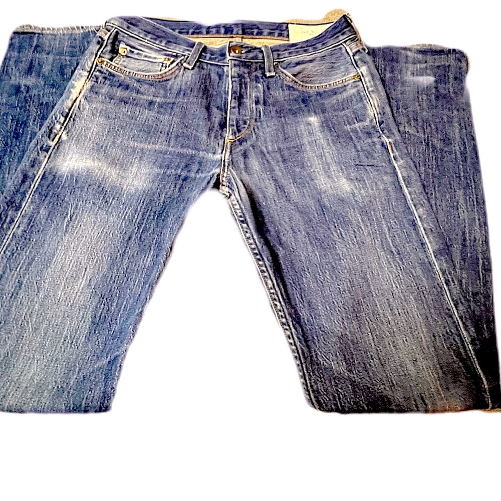 Men's RAG & BONE Jeans, Button fly, FIT 2- Sz 29, dark wash,5 pocket design.